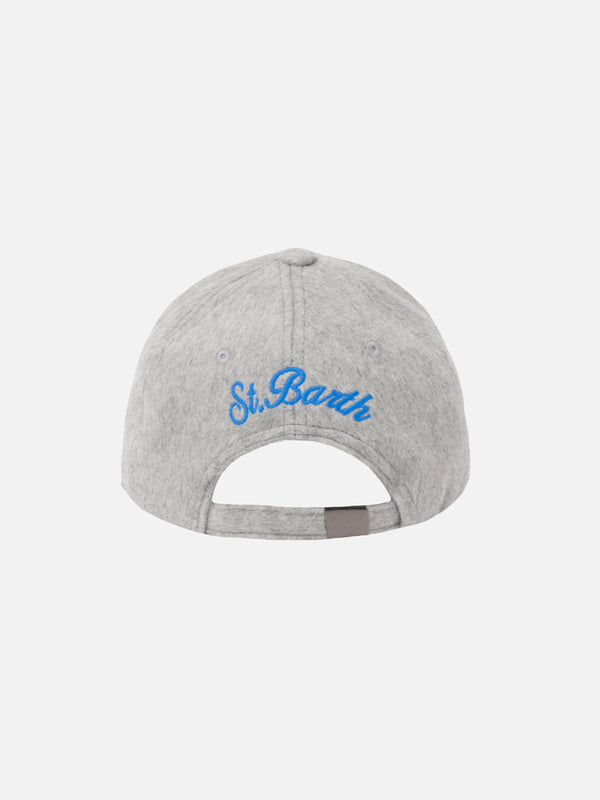 Wooly grey ball cap Baseball with Vacanze di Natale logo print | VACANZE DI NATALE SPECIAL EDITION