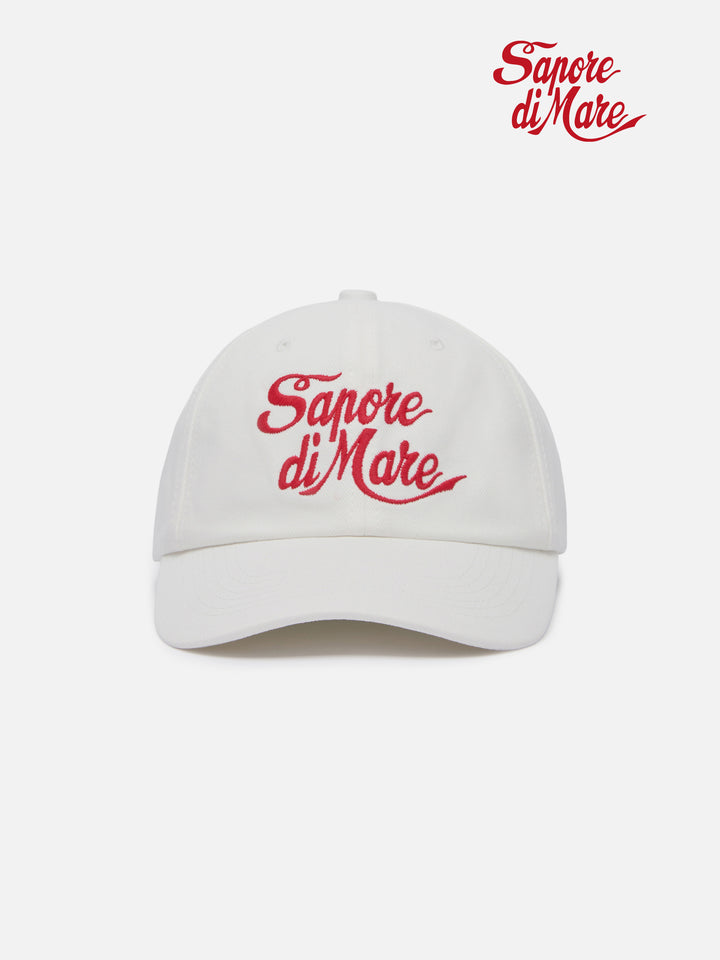 Cappellino da baseball in cotone bianco con ricamo | EDIZIONE SPECIALE SAPORE DI MARE