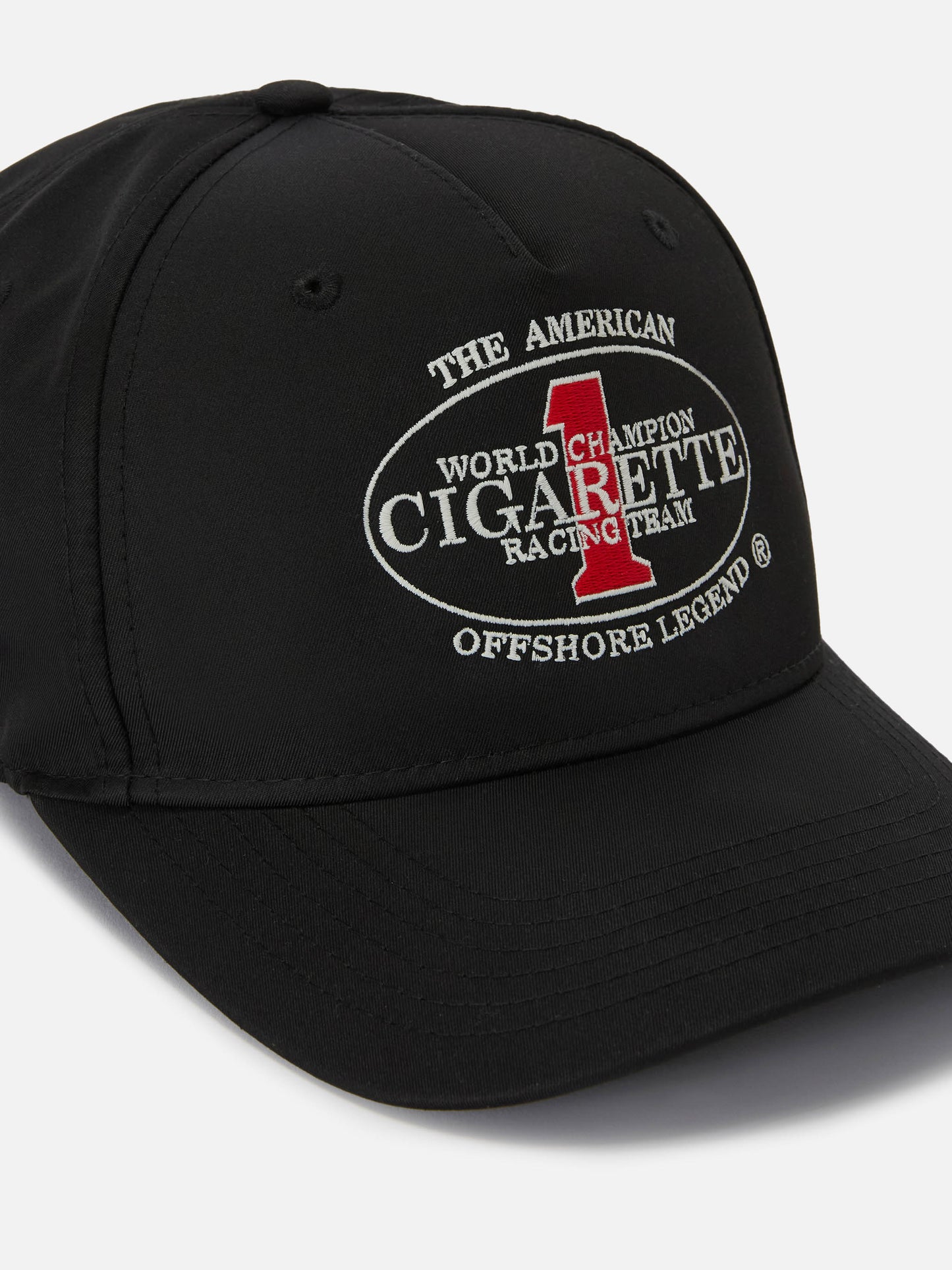 Gorra de béisbol con visera en negro con bordado Cigarette | CIGARETTE SPECIAL EDITION 