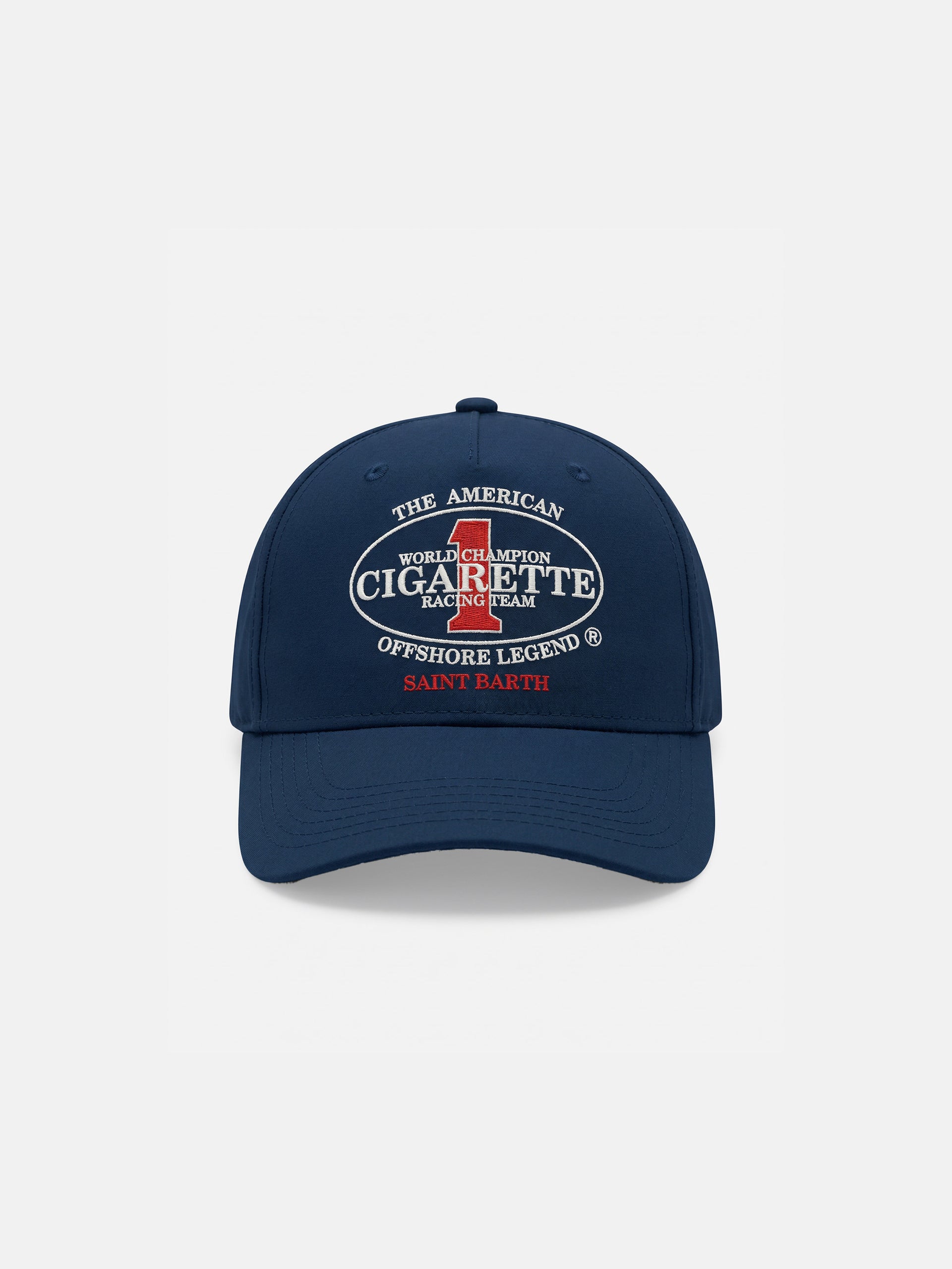 Cappellino Baseball con visiera in cotone blu navy e ricamo | Special – MC2 Saint Barth