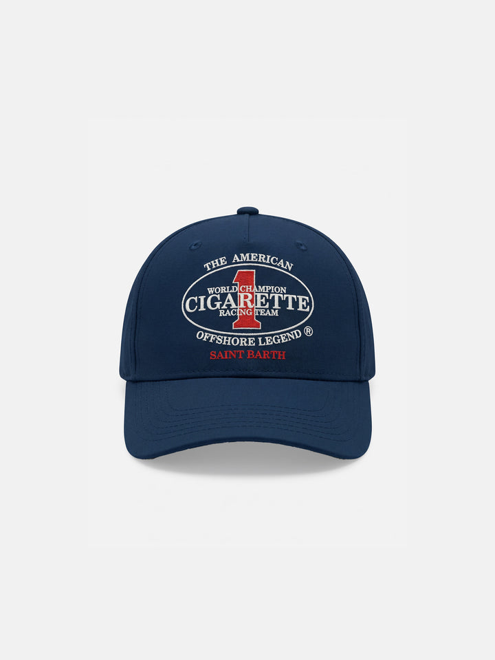 Cappellino Baseball con visiera in blu navy con ricamo Cigarette | Special Edition
