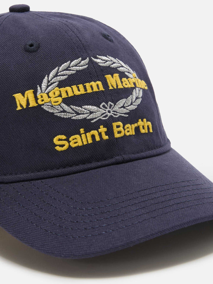 Cappellino Baseball con visiera in cotone blu e ricamo | Special Edition