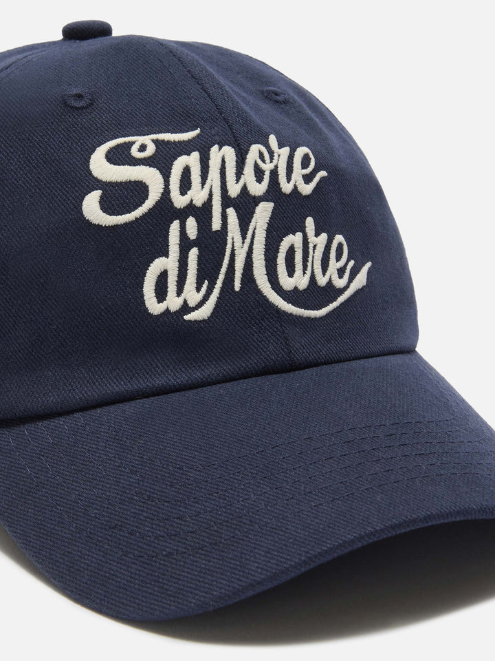 Cappellino Baseball con visiera in cotone blu e ricamo Sapore di Sale | Special Edition