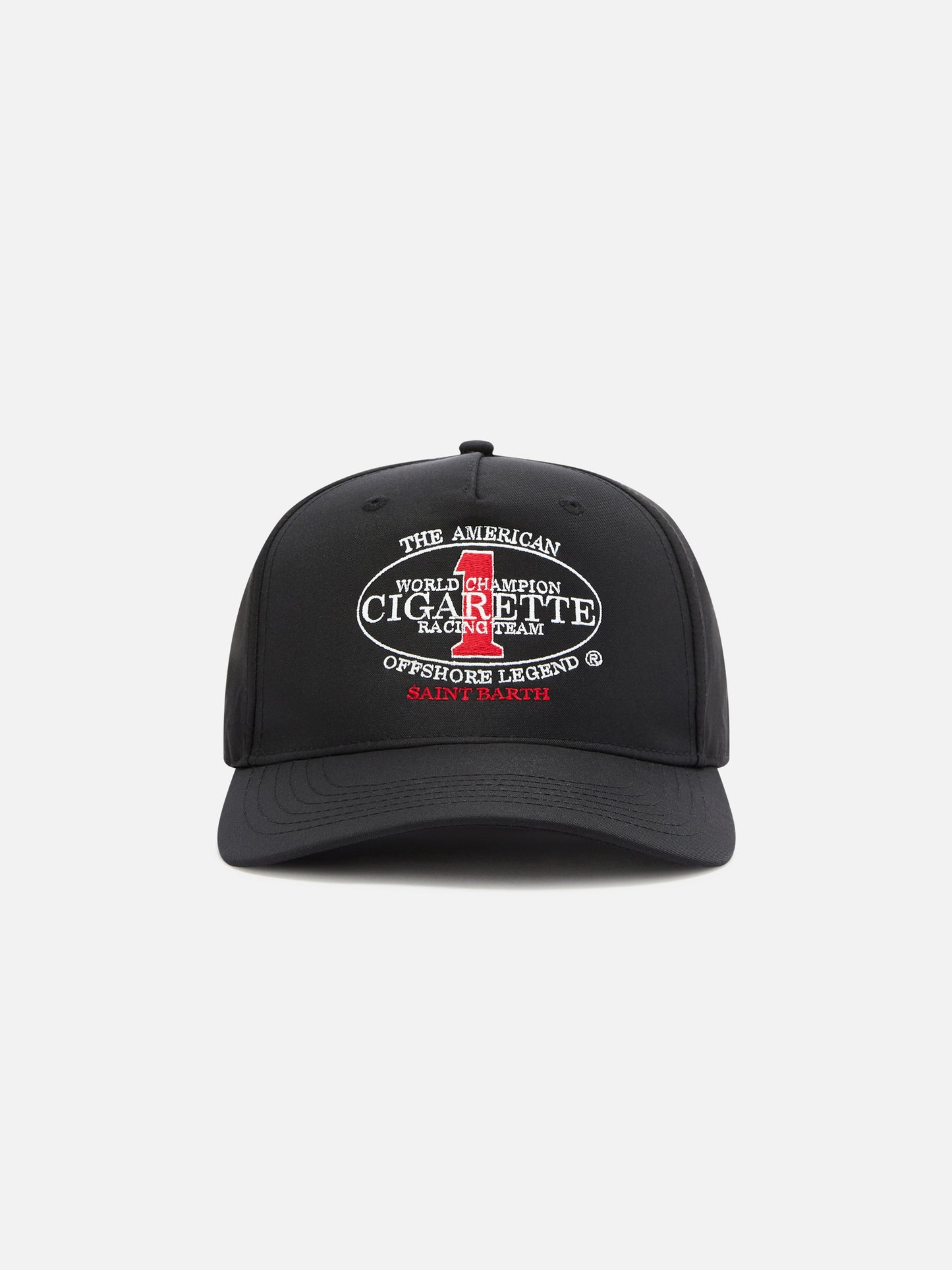 Casquette de baseball à visière noire avec broderie Cigarette | CIGARETTE SPECIAL EDITION 