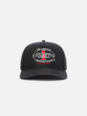 Casquette de baseball à visière noire avec broderie Cigarette | CIGARETTE SPECIAL EDITION 