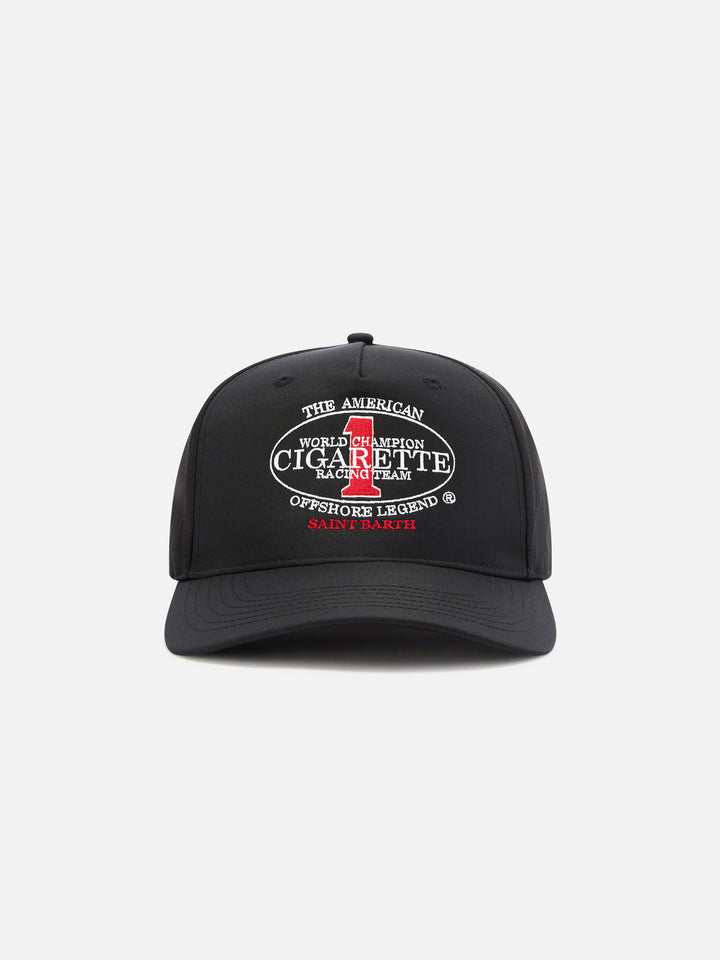 Gorra de béisbol con visera en negro con bordado Cigarette | CIGARETTE SPECIAL EDITION 