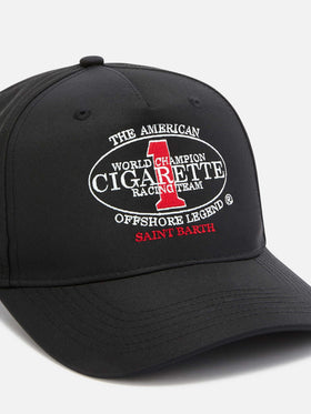 Casquette de baseball à visière noire avec broderie Cigarette | CIGARETTE SPECIAL EDITION 