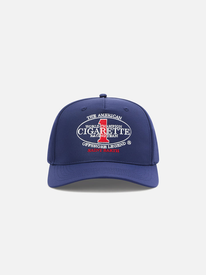 Gorra de béisbol con visera en azul marino con bordado Cigarette | CIGARETTE SPECIAL EDITION 