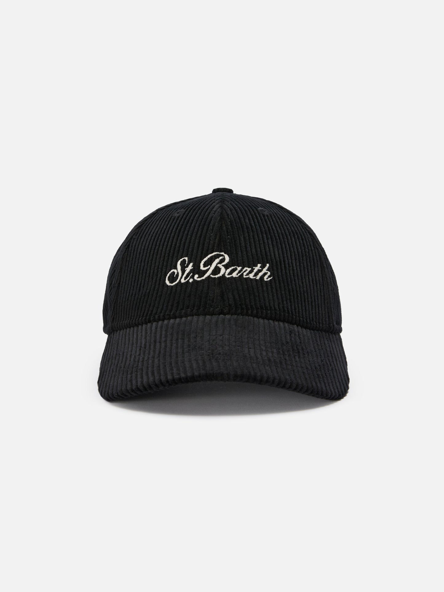 Cappello con visiera Baseball Corduroy in velluto a coste nero