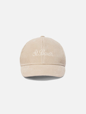Baseball Cap Corduroy in beige corduroy velvet