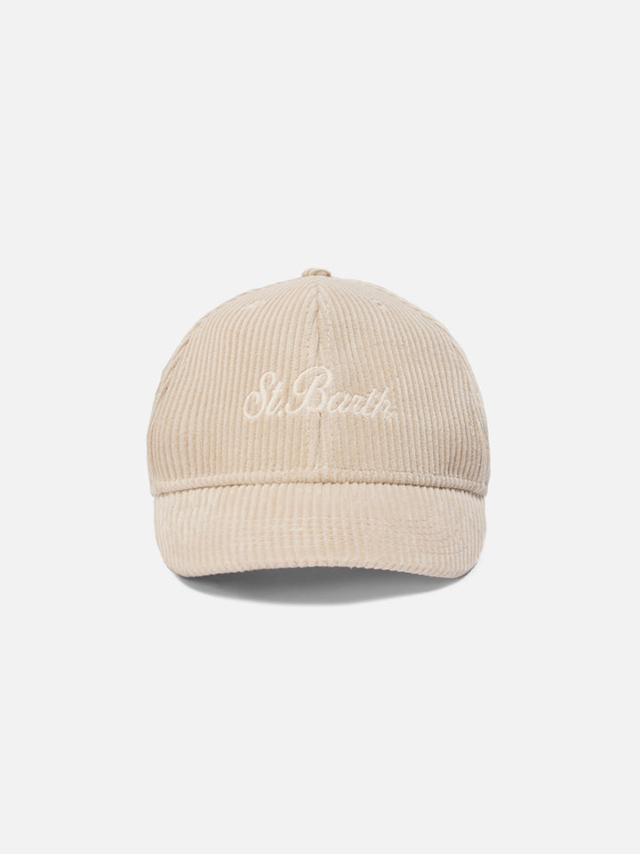 Baseball Cap Corduroy in beige corduroy velvet