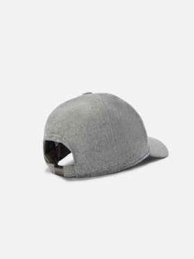 Cappello con visiera Baseball Felt in misto lana grigio