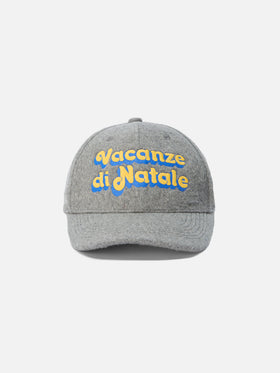 Baseball Cap Wool in wool blend with Christmas Vacation embroidery | VACANZE DI NATALE SPECIAL EDITION