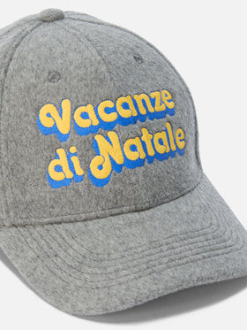 Baseball Cap Wool in wool blend with Christmas Vacation embroidery | VACANZE DI NATALE SPECIAL EDITION