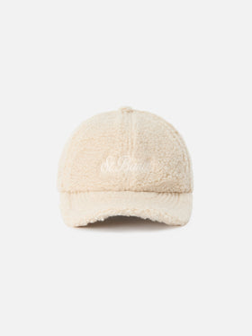 Gorra teddy beige Baseball con bordado del logotipo 