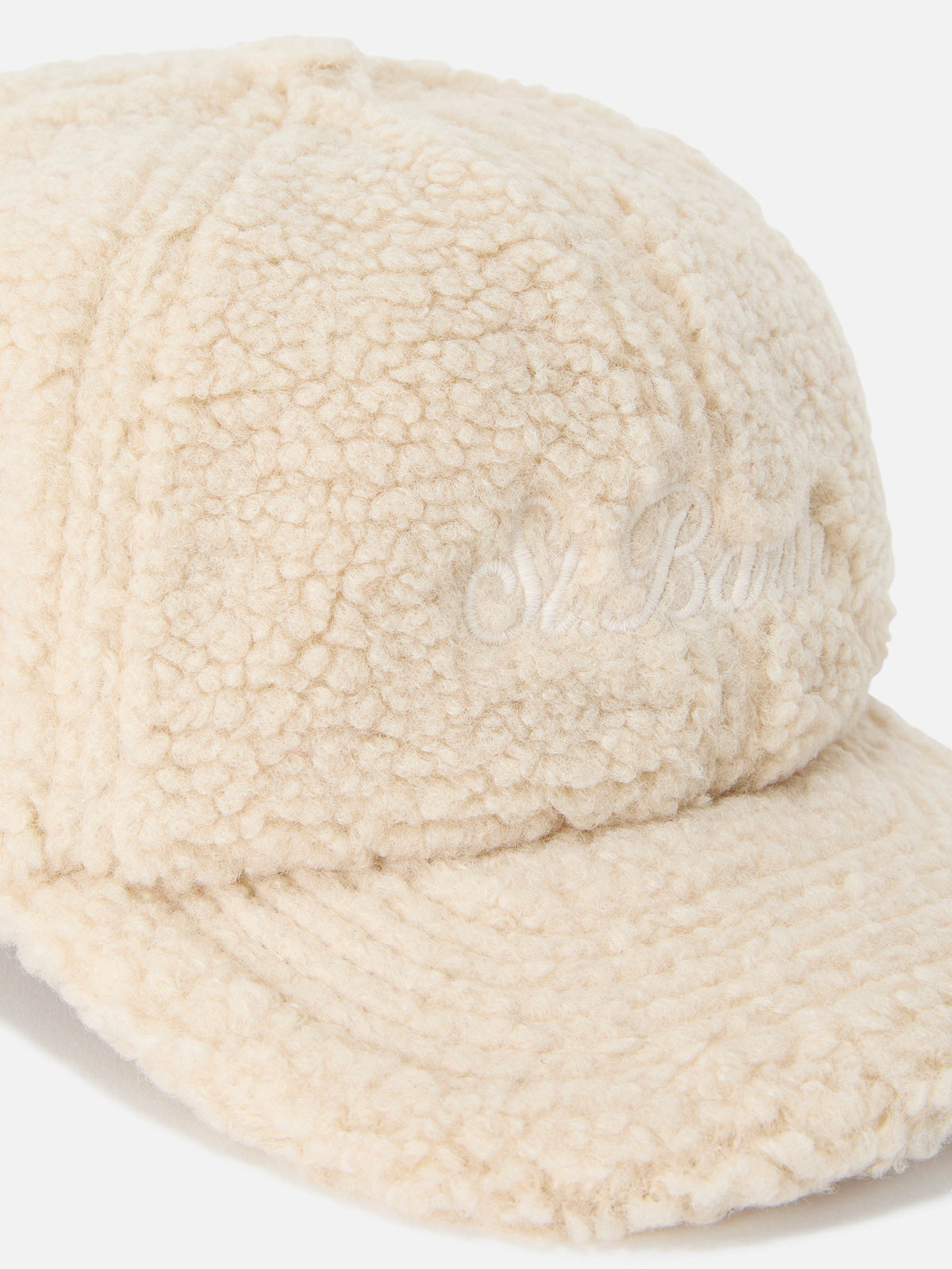 Gorra teddy beige Baseball con bordado del logotipo 