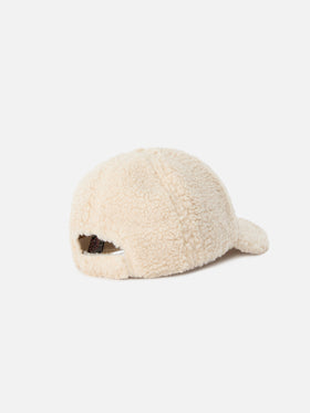 Gorra teddy beige Baseball con bordado del logotipo 