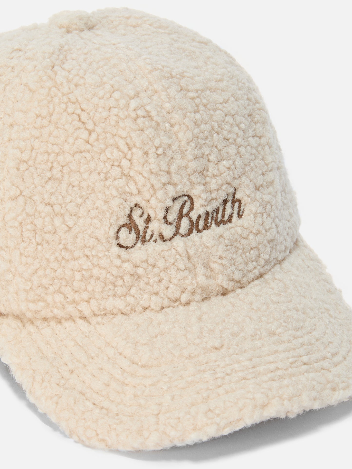 Baseball Cap in beige sherpa