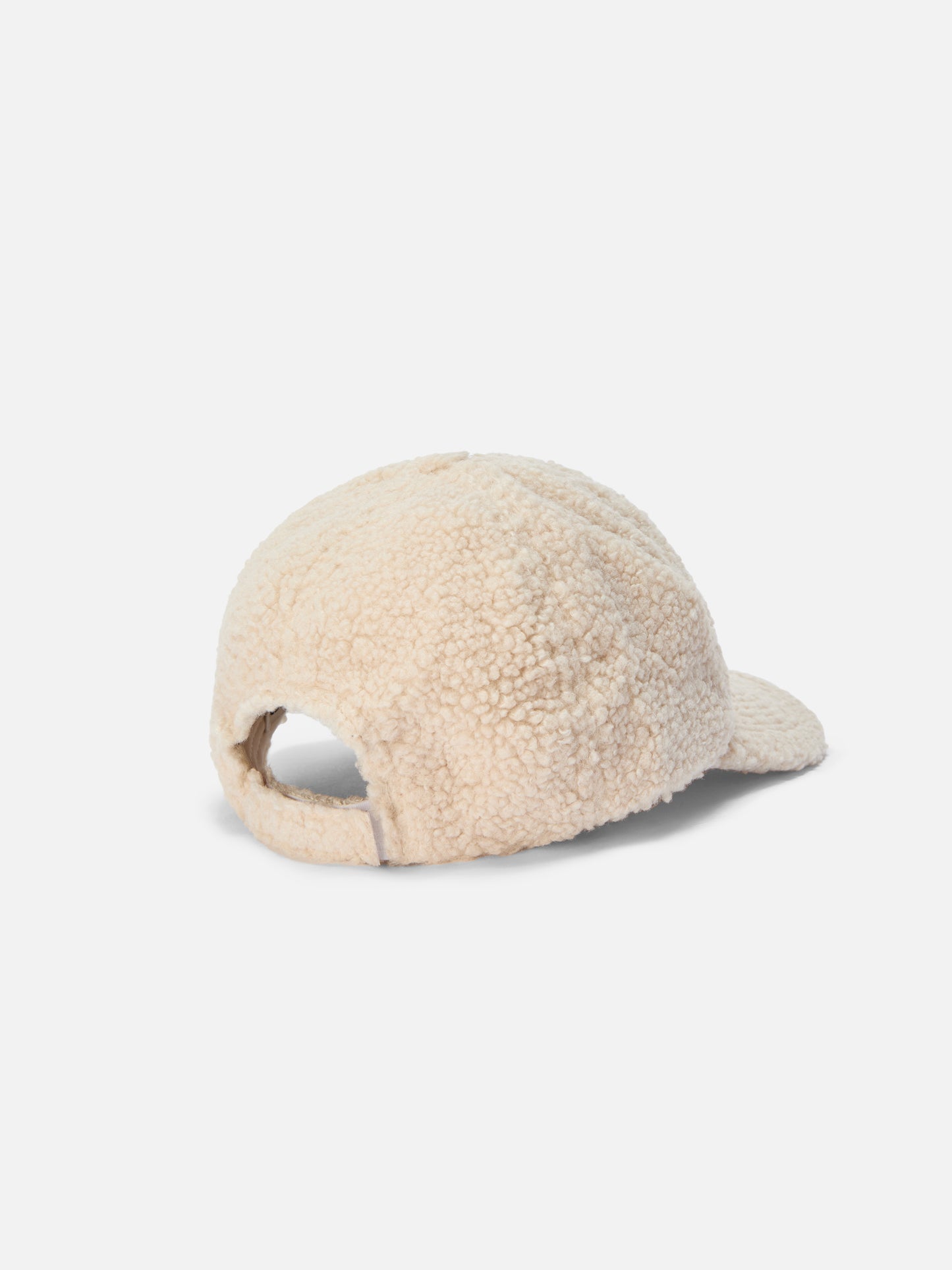 Baseball Cap in beige sherpa