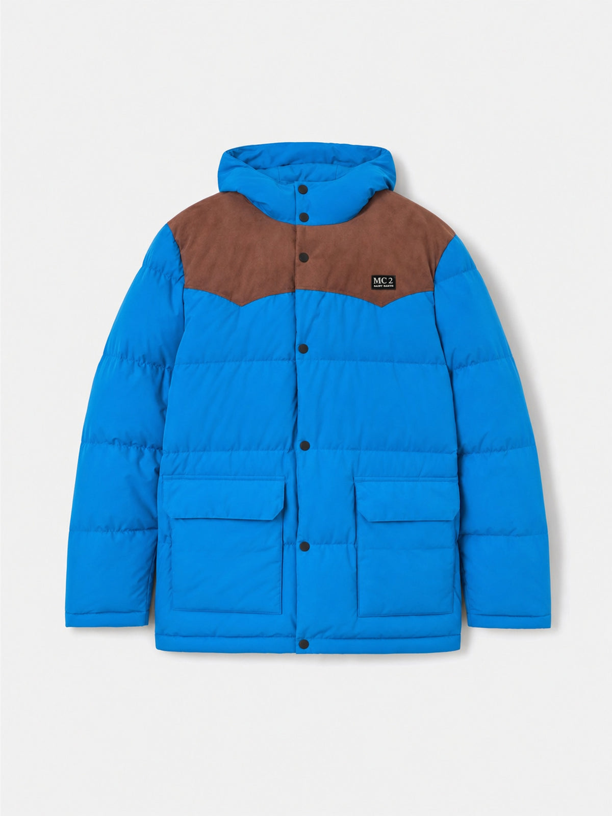 Chaqueta de plumón con capucha Baxter bluette 
