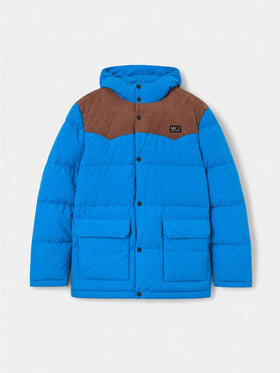 Chaqueta de plumón con capucha Baxter bluette 