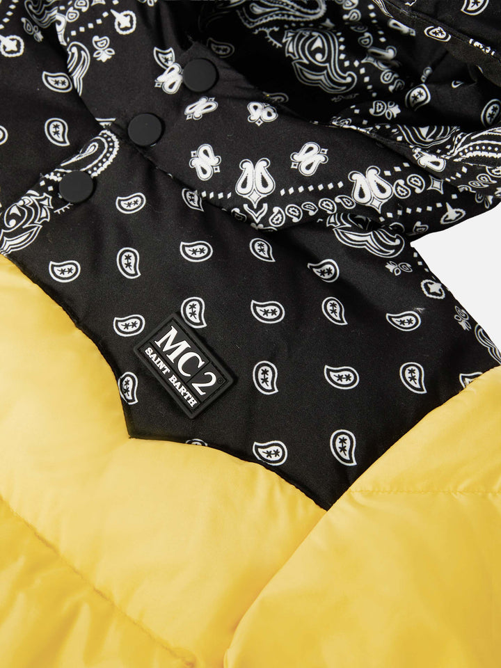 Piumino con cappuccio Baxter Jr con stampa bandana