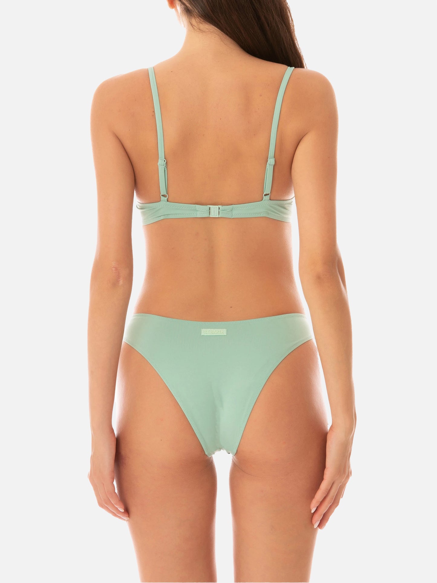 Bikini Bea Elise bralette con ferretto verde salvia