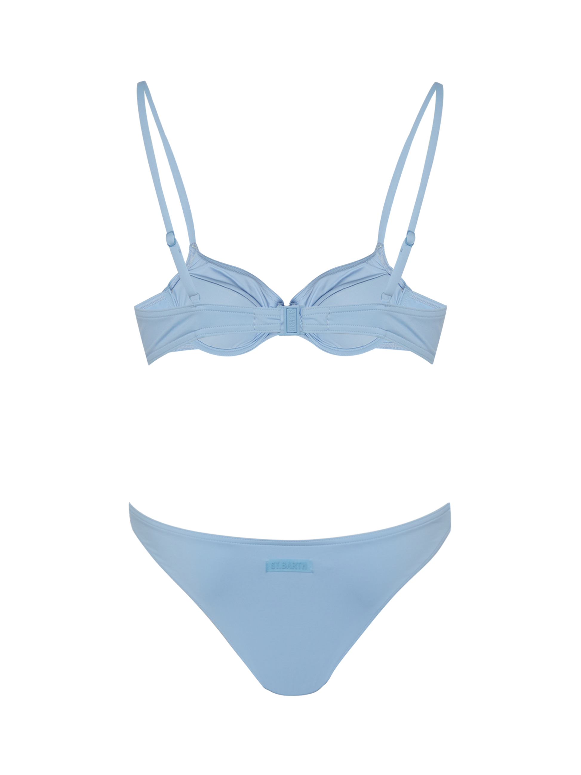 Bea Lido light blue bikini with underwired bralette top and classic briefs - MC2 Saint Barth