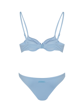 Bea Lido light blue bikini with underwired bralette top and classic briefs - MC2 Saint Barth