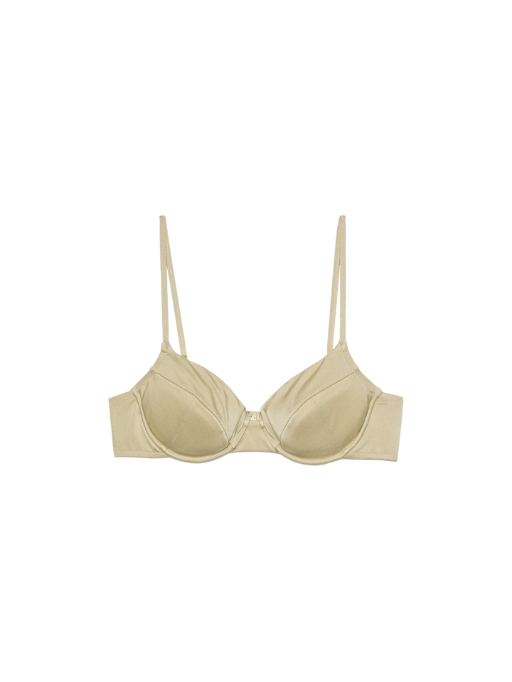 Bea bralette oro shimmer con ferretto
