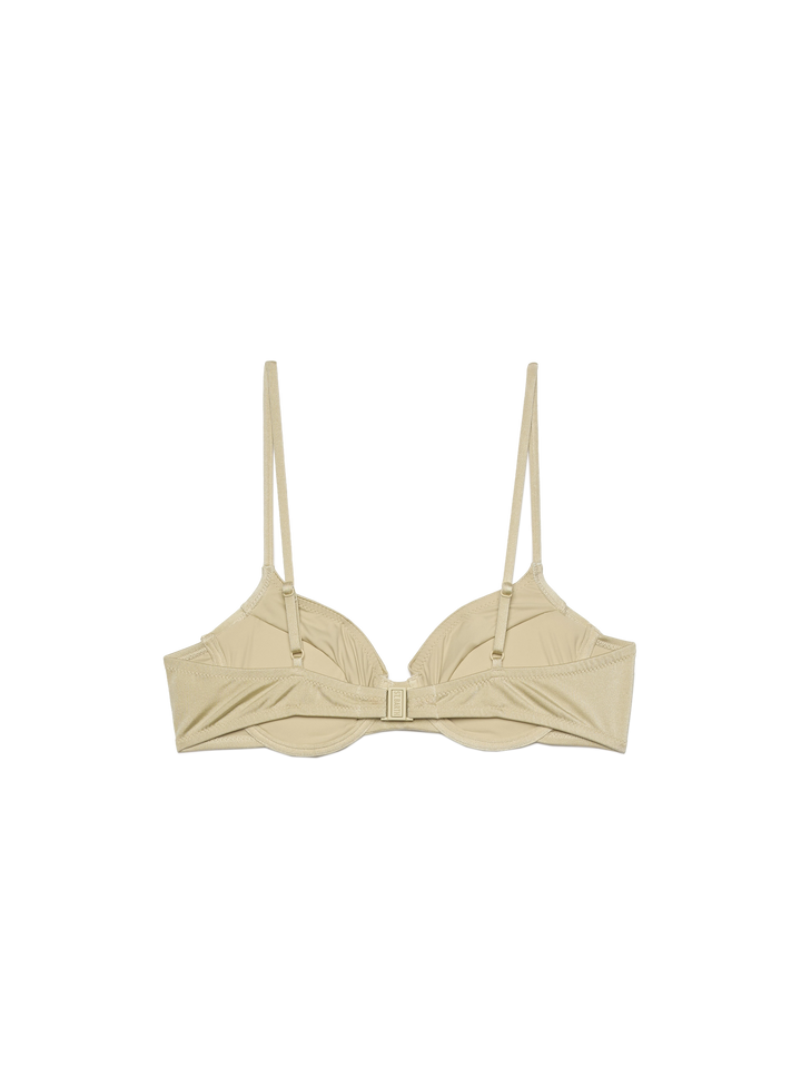Bea underwired shimmer gold bralette - MC2 Saint Barth