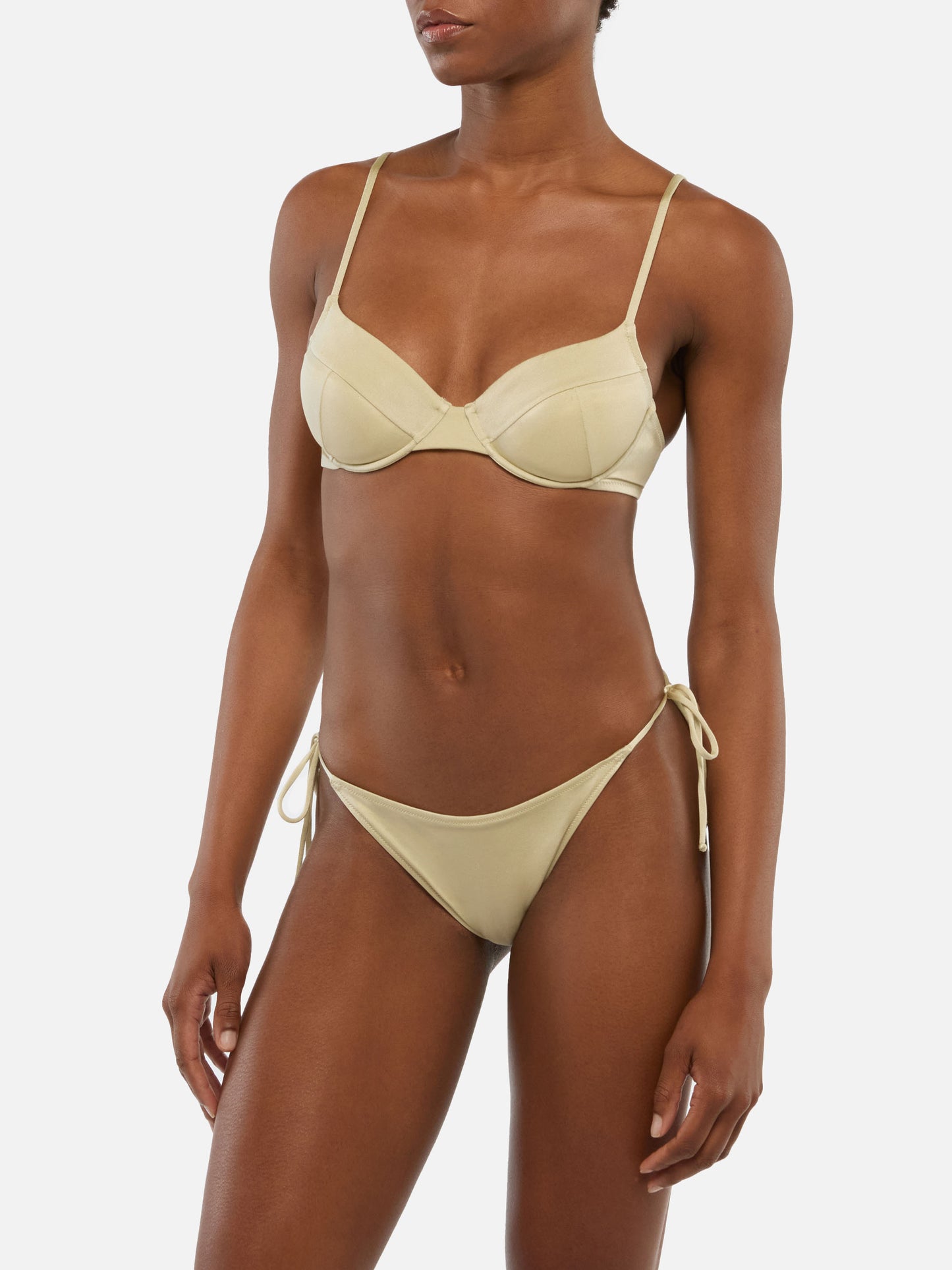 Bikini a bralette Bea Virgo in oro