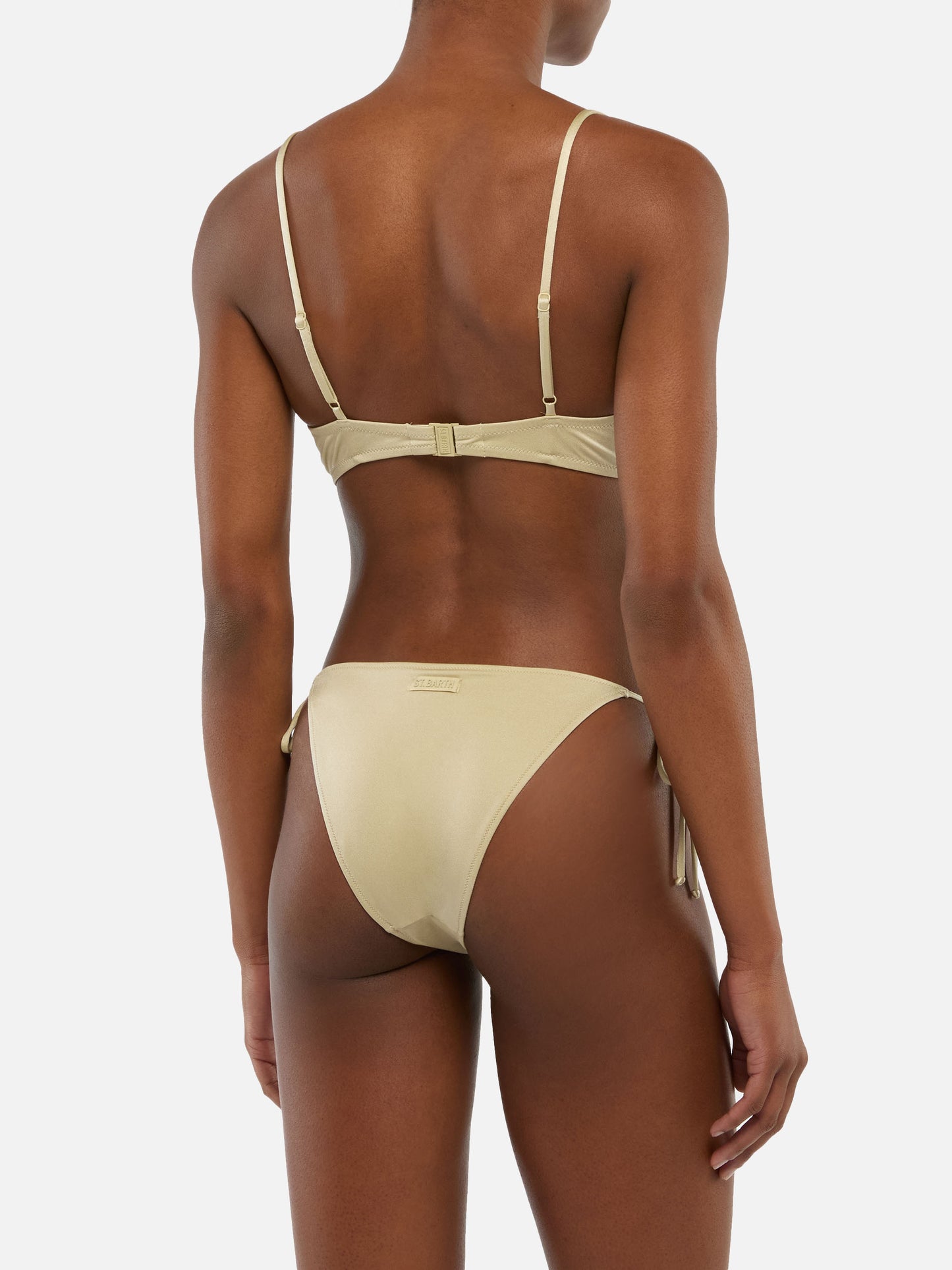 Bikini a bralette Bea Virgo in oro