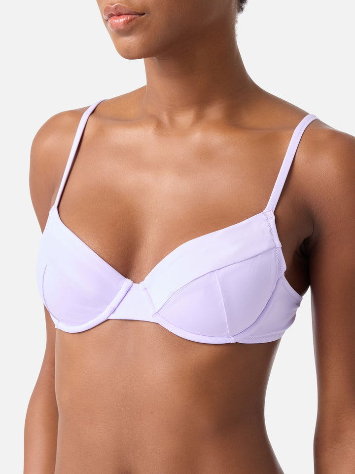 Lilac Bea underwired bralette bikini top