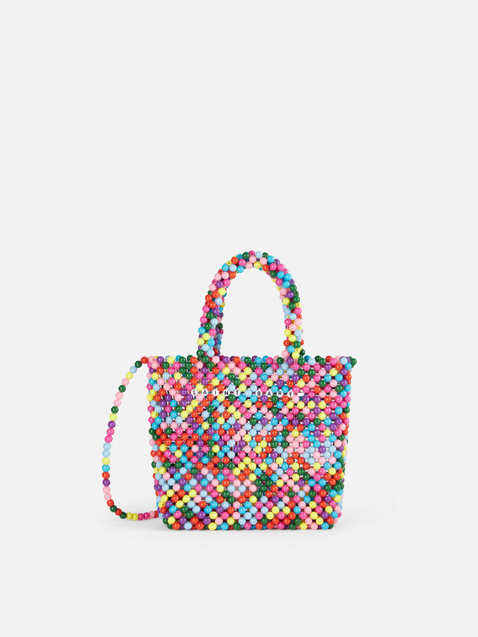 Mc2 Saint Barth Borsa piccola con perline multicolor