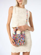 Borsa piccola con perline multicolor