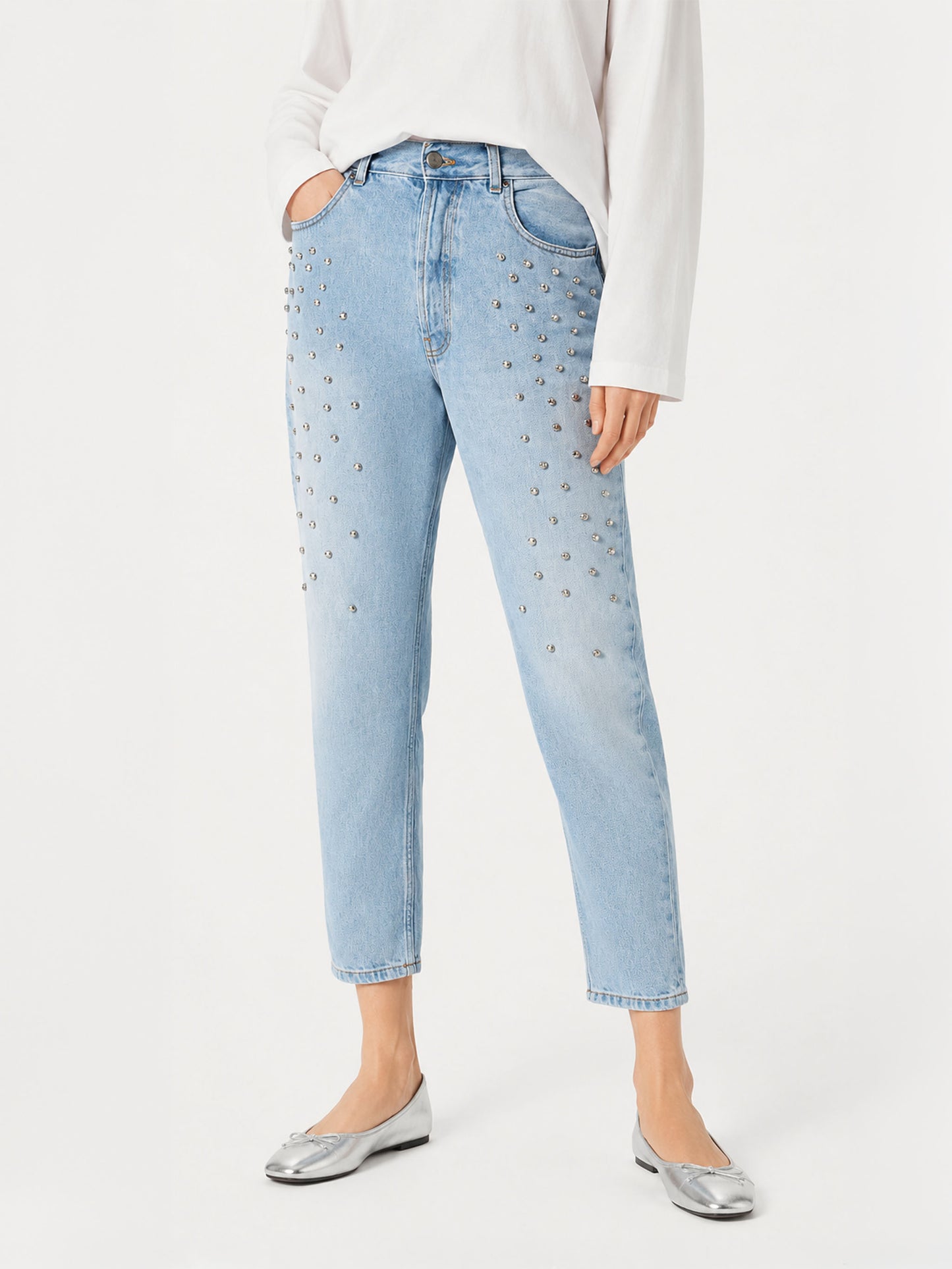 Jeans Belleville con strass
