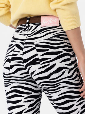 Belleville-Jeans mit Zebraprint 