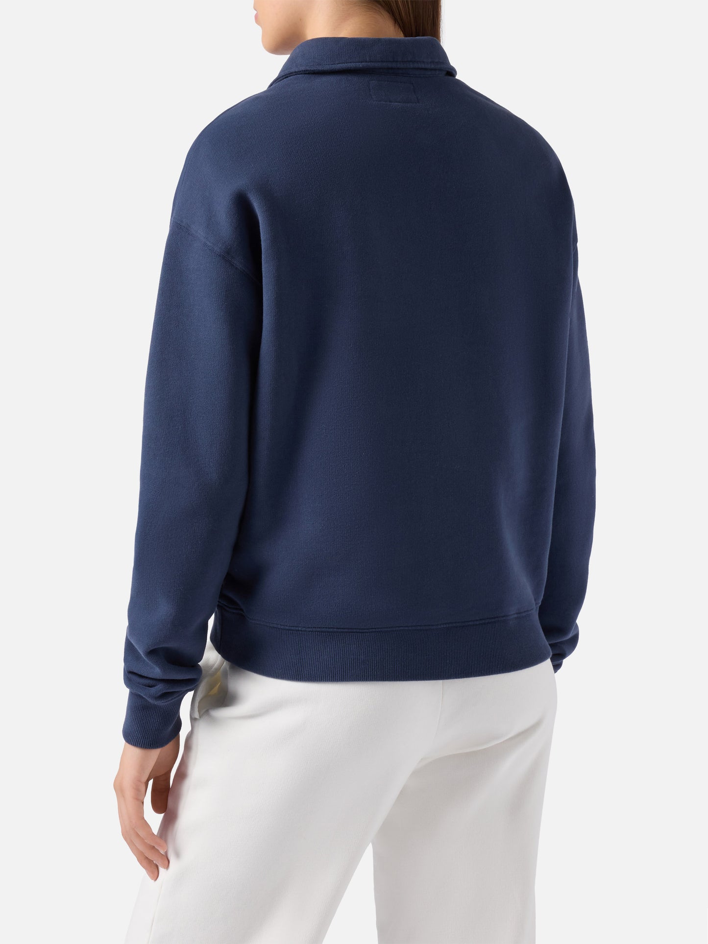 Blaues Berenice-Sweatshirt mit Stickerei des Saint Barth Sport Clubs