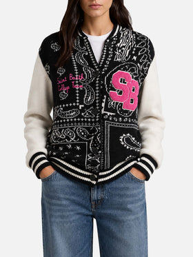 College-Jacke Benjamin mit Bandana-Print 
