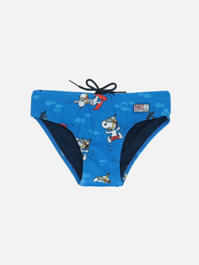 Mc2 Saint Barth Slip mare bambino Billy con stampa Snoopy | EDIZIONE SPECIALE SNOOPY PEANUTS™