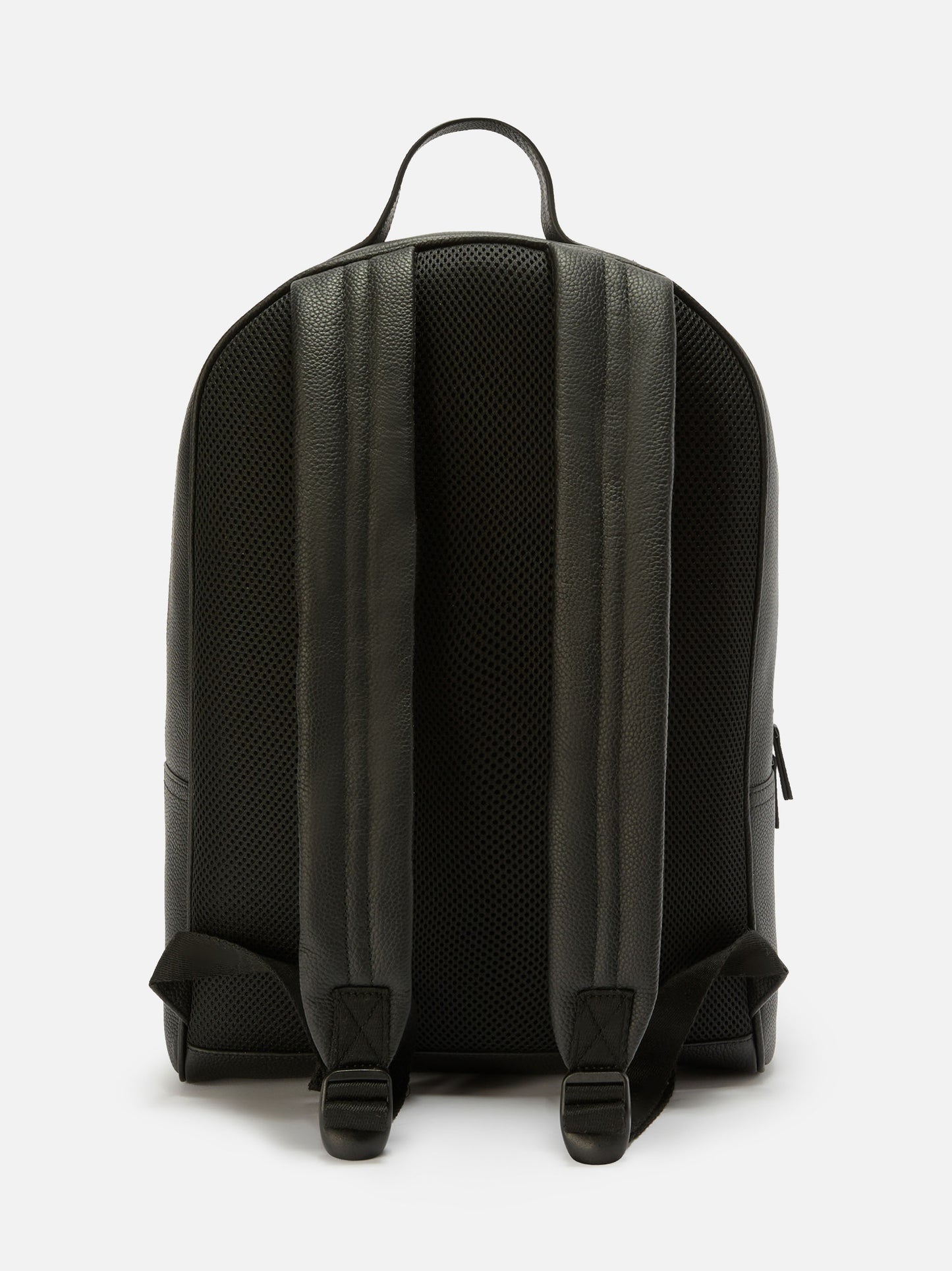 Backpack in black leather