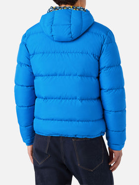 Bluette Bleecker hooded down jacket with duck print lining