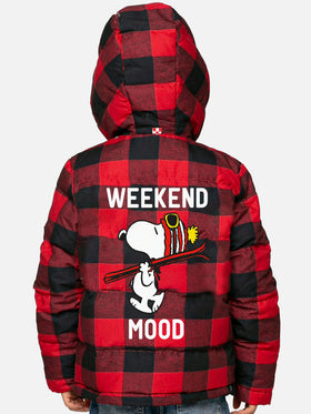 Piumino imbottito da bambino con cappuccio stampa Snoopy | Peanuts Special Edition