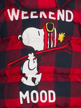 Kid hooded down padded jacket Snoopy print | Peanuts Special Edition