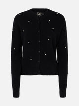 Woman black Bellamy cardigan strass