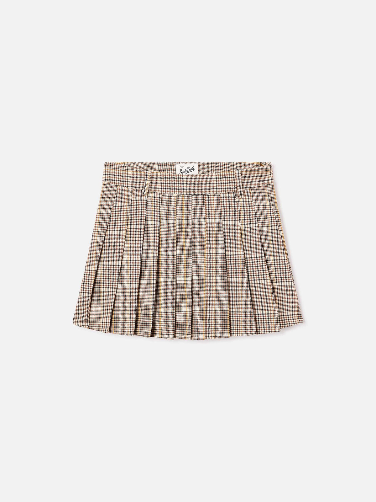 Blay flannel mini skirt with tartan pattern