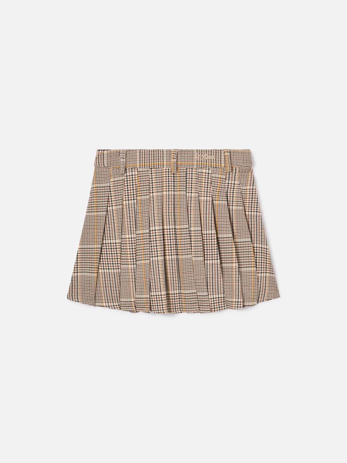Beiger Blay-Flanellrock mit Tartanmuster 