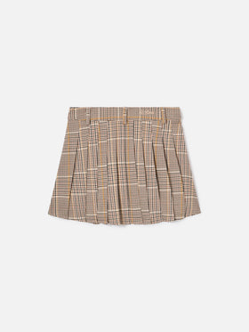Beiger Blay-Flanellrock mit Tartanmuster 