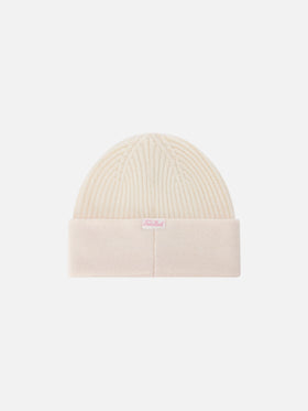 Off-white-Mütze Benjie mit Favolosa-Schriftzug 